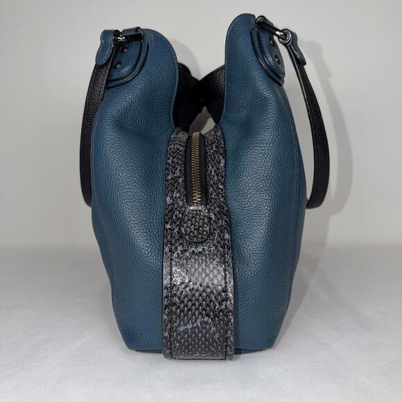 Coach Edie 31 57670 Colorblock with Snakeskin Detail - Picture 4 of 9
